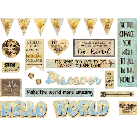 Teacher Created Resources Travel the Map Mini Bulletin Board TCR8624